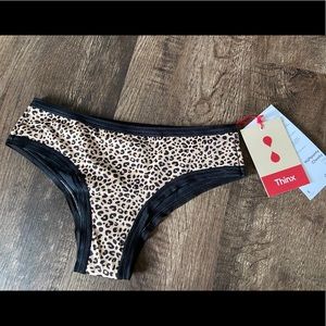 Thinx Leopard Print Period Panties Cheeky